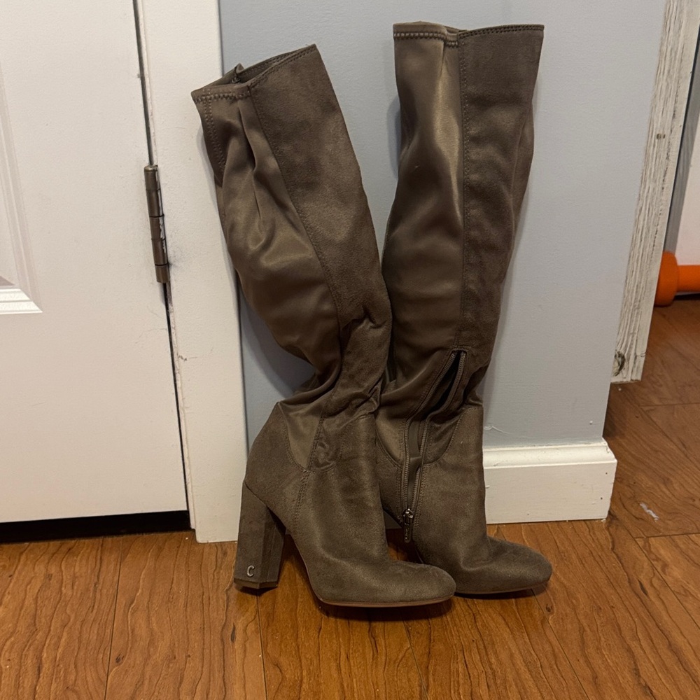 Circus by Sam Edelman Over the Knee Boots in Taupe